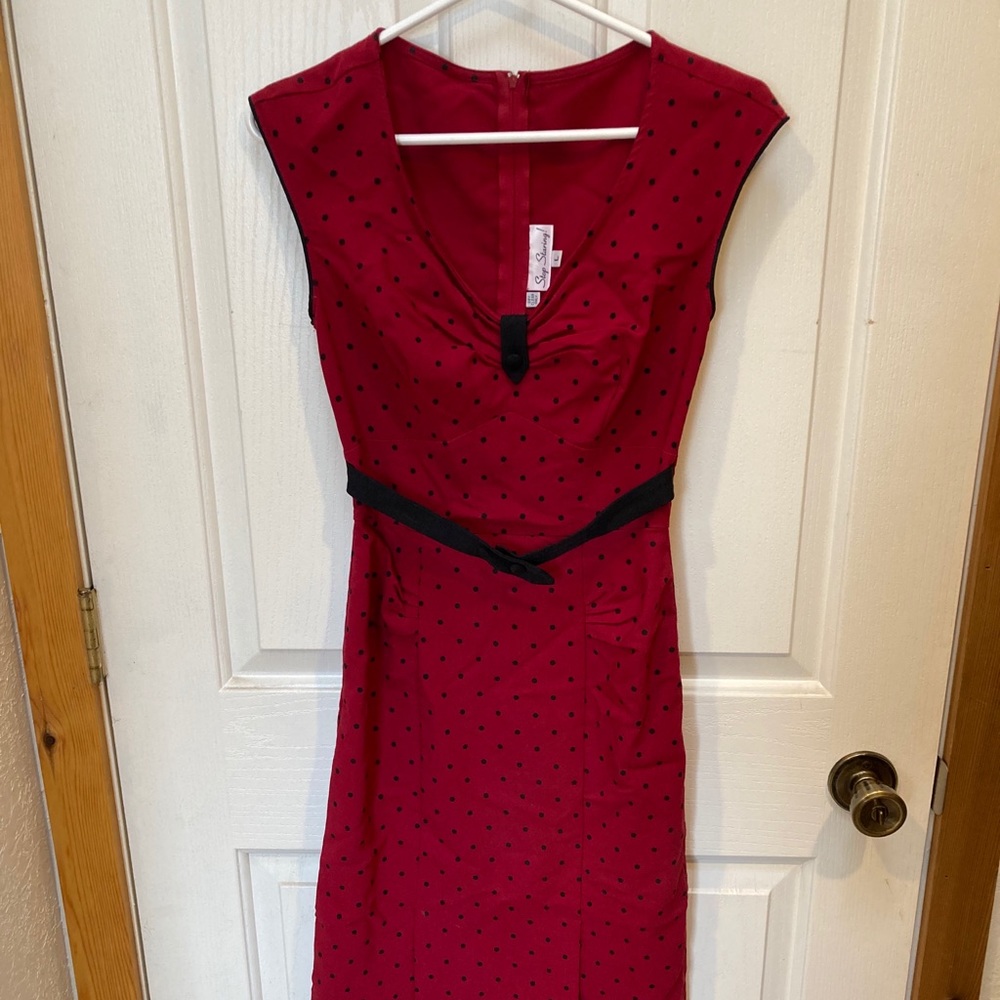 Stop Staring brand retro polka dot dress.
